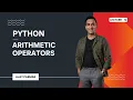 Python Arithmetic Operators Lecture 12 Python Data Analytics