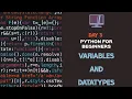 python bootcamp chapter2 variables and datatypes beginner to advanced python tutorials