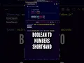 Part 1 TYPE CONVERSION Shorthand - Convert Booleans to Numbers