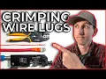 How To Crimp Wire Lugs Ring Terminals on - 22 AWG Wire