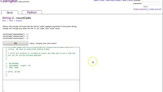 Codingbat - countCode Java