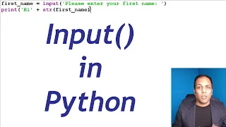 Input function in Python with string function and concatenation Python for beginners in Hindi Urdu