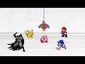 Lagu Battle Royale - Mario Vs Sonic Vs Kirby Vs Batman Vs Spiderman Vs Pikachu