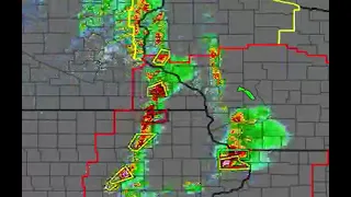 Radar of Southern Minnesota and Wisconsin hit by Severe Thunderstorms and Tornadoes on April 17 2026