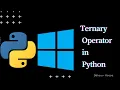 Ternary Operator in Python Shorthand for if else
