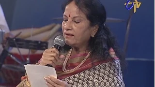 Swarabhishekam - Vani Jayaram Performance - Nuvvu Vastavani Brundavani Song - 13th July 2014