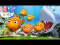 Five Little Fishies Counting Numbers Songs for Toddlers HeyKids - Nursery Rhymes