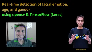 241 - Real time detection of facial emotion age and gender using feed from a webcam