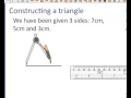 Constructing a Triangle given three sides
