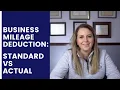 Business Mileage Deduction How to Calculate Standard vs Actual Cost