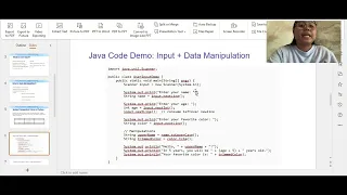 MODULE 4 Processing User Input and Basic Data Manipulation