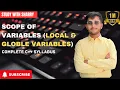 Lec-6 Local vs Global Variables in C Scope of Variables Explained with Real-Life Examples