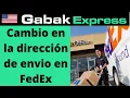 How do I change my shipping address on FedEx
