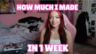 How much i made in 1 week selling feet content