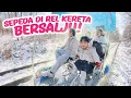 Lagu YUKA-CHAN MAIN SEPEDA DI REL KERETA BERSALJU! | vlog