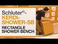 How to install a shower bench Schluter -KERDI-BOARD-SB