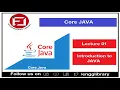 Lec-1 Introduction to JAVA programming language JAVA