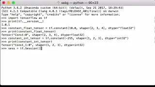 tf constant Create Tensorflow Constant Tensor - TensorFlow Tutorial