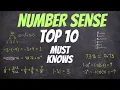Number Sense - Top 10 Must Knows ultimate study guide