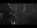 Download Lagu Intense onweersbui in het bos: regenval op het dak met rollende donder