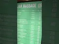 Thailand Massage Pricelist
