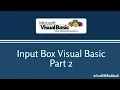 Input Box Visual Basic Part 2 Excel VBA