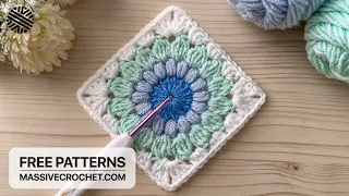 Crochet a SUPER EASY & LOVELY Granny Square for Beginners