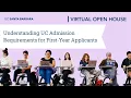 Understanding UC Admission Requirements for First-Year Applicants