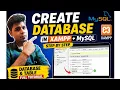 How to create database and table through XAMPP in MySQL MySQL Tutorial for beginners in Hindi - 33