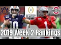 Week 2 College Football Rankings 2019