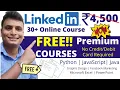 Linkedin Premium Course Free With Certificate Python JS Javascript Earning Project Learning