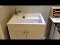 Glacier Bay Laundry Sink Cabinet Review and Installation