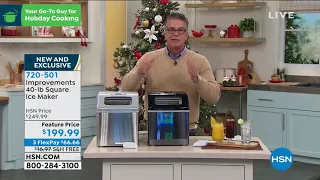 Improvements 40 lb Square Ice Maker Transpa
