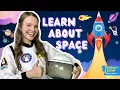 Download Lagu Learn about Space, Solar System \u0026 Astronauts + 8 Spinning Planets Song | Educational Videos for Kids