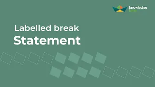 Labelled break Statement ICSE Computer Applications Java BlueJ