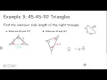 Geometry 8-1 Right Triangles and the Pythagorean Theorem