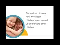 Webinar Culturally Appropriate Positive Guidance for Young Children in Our Care