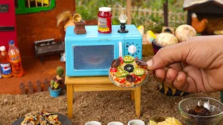 Mini Oven-Veg Rustic Homemade Tiny Pizza Recipe | The Tiny Foods