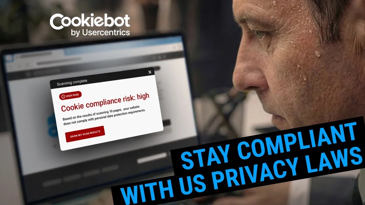 Usercentrics — Cookiebot by Usercentrics — Automate Privacy Compliance (YouTube video ad)