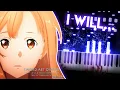 I will... - Sword Art Online/SAO: Alicization - War of Underworld Part 2 ED | Eir Aoi (piano)
