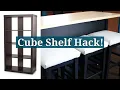 BEST Cube Shelf Makeover EVER Easy Kitchen Island on Wheels