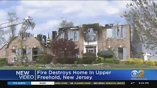 Fire Destroys Home In Upper Freehold New Jersey