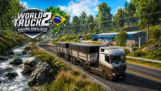 WTDS 2 - MAPA BRASILEIRO, CAMINHÕES, GRÁFICOS E CHUVA REALISTA World Truck Driving Simulator 2