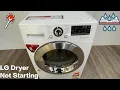 LG Dryer No Start Filter Fault Fix