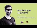 Vladislav Zavialov - Required Type Arguments