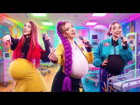 فيديو فتيات هانتريكس حوامل! تحدّي الحمل لرومي وميرا وزوي