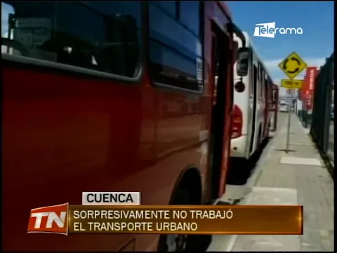 Sorpresivamente no trabajó el transporte urbano