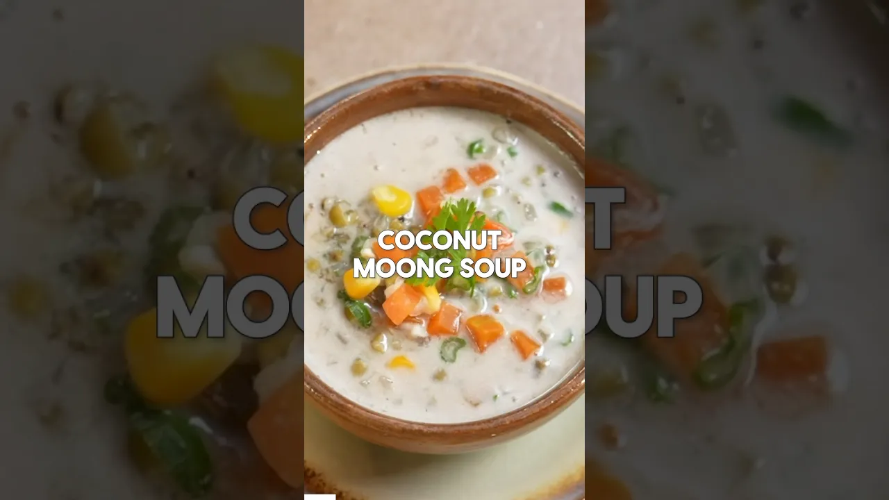A warm homemade soup to enjoy with your family.. #coconutsoup #shorts #souprecipes #youtubeshorts