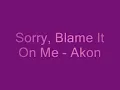 Akon - Sorry, Blame It On Me