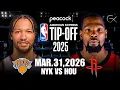 KNICKS VS ROCKETS LIVE NBA Game Play-By-Play Reaction Scoreboard